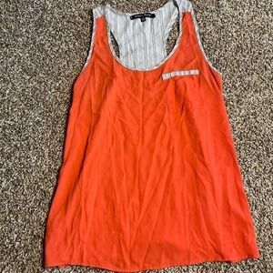 Sweet Rain size small orange stripped tank top